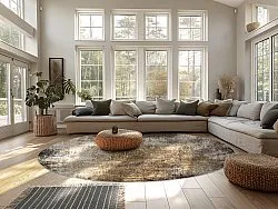 Round rug - Florent (brown)
