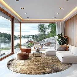 Round rug - Florent (brown)