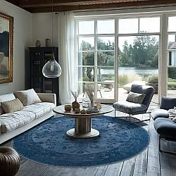 Round rug - Gombalia (blue)