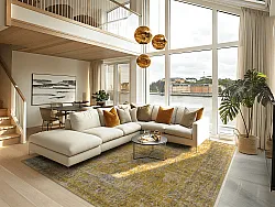 Wilton rug - Gombalia (yellow)
