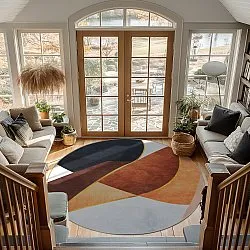 Round rug - Hazel (oranje/multi)
