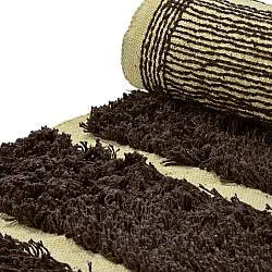 Shaggy rugs - Ikara Natural Cotton Shaggy (brown)