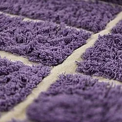 Shaggy rugs - Ikara Natural Cotton Shaggy (purple)