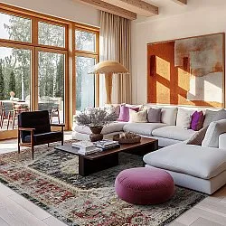 Wilton rug - Javis (red/multi)