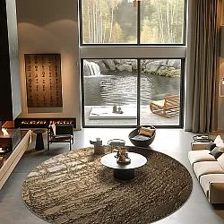 Round rug - Junes (gold)