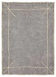 Shaggy rugs - Kairi Natural Cotton Shaggy (grey/beige)