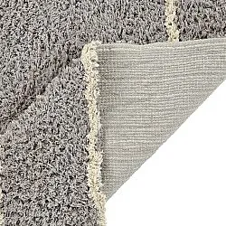 Shaggy rugs - Kairi Natural Cotton Shaggy (grey/beige)