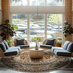 Round rug - Siliana (beige)