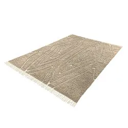 Shaggy rugs - Kindon Natural Cotton Shaggy (beige/white)