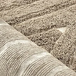 Shaggy rugs - Kindon Natural Cotton Shaggy (beige/white)