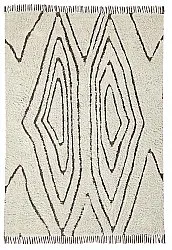 Shaggy rugs - Kindon Natural Cotton Shaggy (off white/brown)