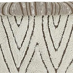 Shaggy rugs - Kindon Natural Cotton Shaggy (off white/brown)