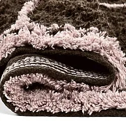 Round rug - Lana Natural Cotton Shaggy (brown)