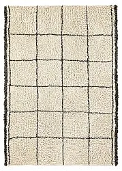 Shaggy rugs - Lana Natural Cotton Shaggy (creme/dark grey)