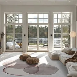 Wilton rug - Layon (grey/pink)