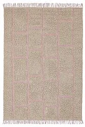 Shaggy rugs - Lindley Natural Cotton Shaggy (beige/pink)