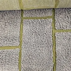 Shaggy rugs - Lindley Natural Cotton Shaggy (greige/green)