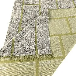 Shaggy rugs - Lindley Natural Cotton Shaggy (greige/green)
