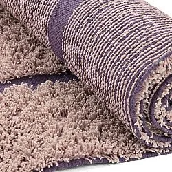 Shaggy rugs - Lindley Natural Cotton Shaggy (pink/purple)