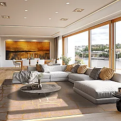 Wilton rug - Lorenzo (brown/gold)