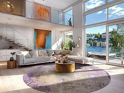 Round rug - Loures (purple)