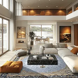 Wilton rug - Lukla (blue)