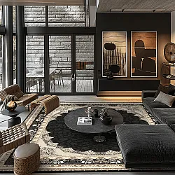 Wilton rug - Lukla (black)