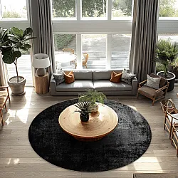 Round rug - Lynton (black)