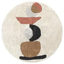 Round rug - Mantona Natural Cotton Shaggy (multi)