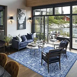 Wilton rug - Menfi (blue)