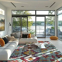 Wilton rug - Misare (blue/multi)
