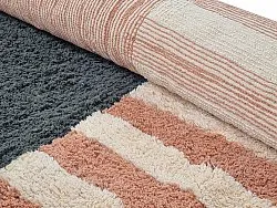 Round rug - Osmery Natural Cotton Shaggy (multi)