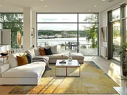 Wilton rug - Palau (gold/beige/blue)