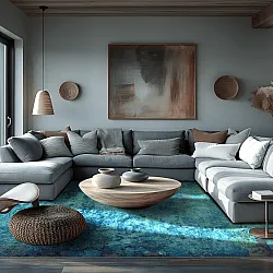 Wilton rug - Pardos (blue)