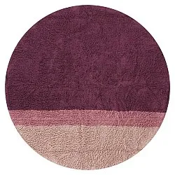 Round rug - Pione Natural Cotton Shaggy (pink)