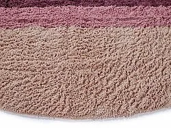 Round rug - Pione Natural Cotton Shaggy (pink)