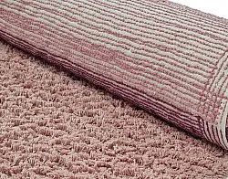 Round rug - Pione Natural Cotton Shaggy (pink)