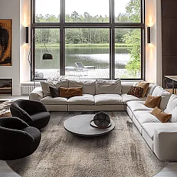 Round rug - Polia (grey/brown)