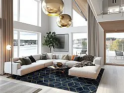 Wilton rug - Remy (dark blue)