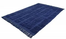 Shaggy rugs - Salem Natural Cotton Shaggy (dark blue)