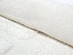 Round rug - Salem Natural Cotton Shaggy (offwhite)