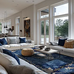 Wilton rug - Taknis (blue)
