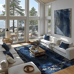 Wilton rug - Taknis (blue)