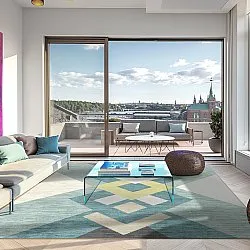 Wilton rug - Temara (blue/multi)