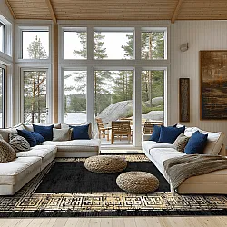 Wilton rug - Tilos (black)