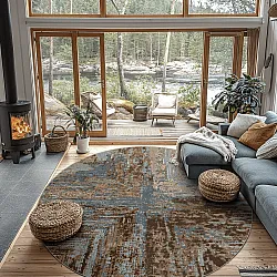 Round rug - Tizzano (blue/multi)
