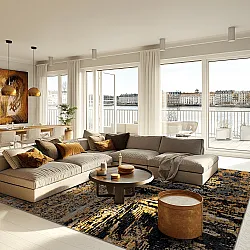 Wilton rug - Tizzano (gold/multi)