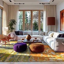 Wilton rug - Tizzano (orange/multi)