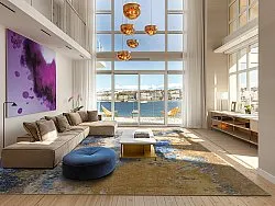 Wilton rug - Travale (grey/blue/multi)