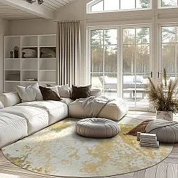 Round rug - Travale (yellow)
